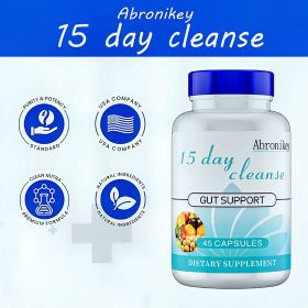 Abronikey 15 Day Purification Intestinal And Colon Support Caffeine Free 1 Advanced Formula Containing Senna Leaves, Rat Plum Skin, And Psyllium Husks