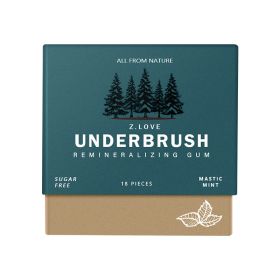 Underbrush Remineralizing Chewing Gum, Organic Mastic Mint Miracle Remineralizing Chewing Gum, Sugar-Free Long Lasting Under Brush Chewing Gum For Tee