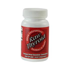 Ultra Glandulars Raw Thyroid - 90 Tablets