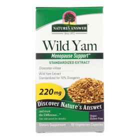 Nature's Answer - Wild Yam Root Extract - 60 Vegetarian Capsules