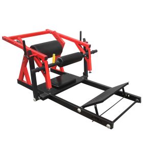 Hip Thrust Machine, Bridge Machine with Weight Holder, Heavy Duty Butt Exercise Equipment for Glute Muscles Building and Butt Shaping, Red