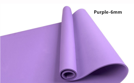 Super Soft  EVA Fitness Composite Mat Yoga Mat 4mm 6mm (Option: Purple6mm)