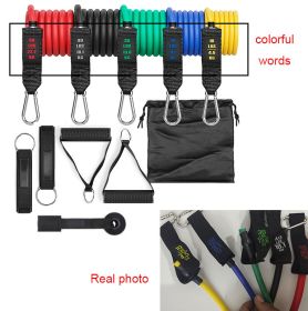 Fitness Rally Elastic Rope Resistance Band (Option: 150 pounds color words)