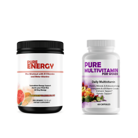 Energy Bundle Pre-Workout and Multi-Vitamins (Multi-Vitamins: Pure Multivitamins Womens, Pre-Workout: Pure Energy)