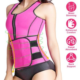 Waist Trainer for Women Men Unisex Running Walking Yoga (Color: Pink, size: S)