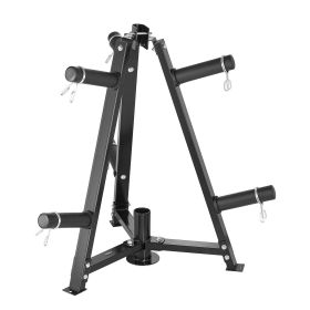 Weight Plate Rack Weight Plate Tree Home Gym Barbell Storage Stand 2 inch (Default: Default)